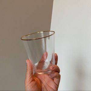 Gold-rimmed glasses vintage style